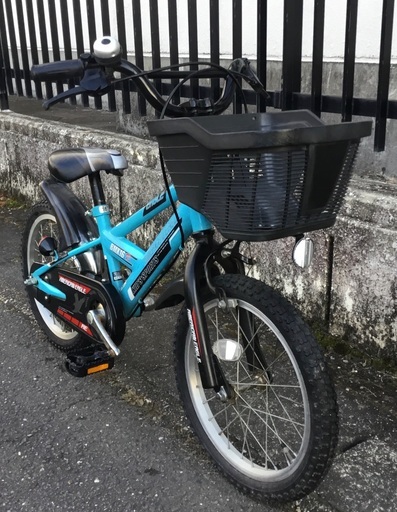 動作＞BMX・16インチ子供用・自転車・ブルー・整備・洗車済でピカピカ