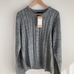 【新品】ARCADE グレーリブ編みセーター