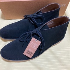 【新品】本革ブラックメンズ靴25.5