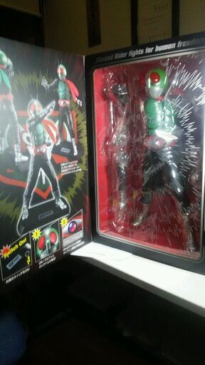 メガハウスUA仮面ライダー新1号箱付中古美品、動作0K。絶版商品。