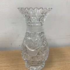 ☆値下げ☆ ロ2302-074 クリスタルガラス 花瓶①