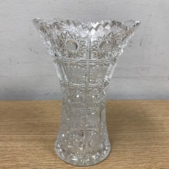 ☆値下げ☆ ロ2302-077 クリスタルガラス 花瓶② 汚れあります