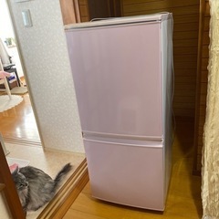 ピンクの冷蔵庫、受け渡し決まりました。