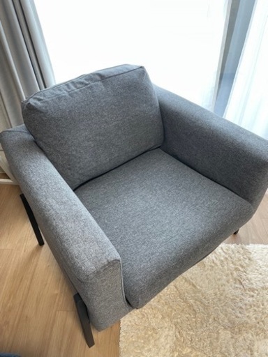 1人掛けソファ　IKEA コアルプ　ベージュ　おしゃれ IKEA コアルプ 一人掛けソファー（ ベージュ）