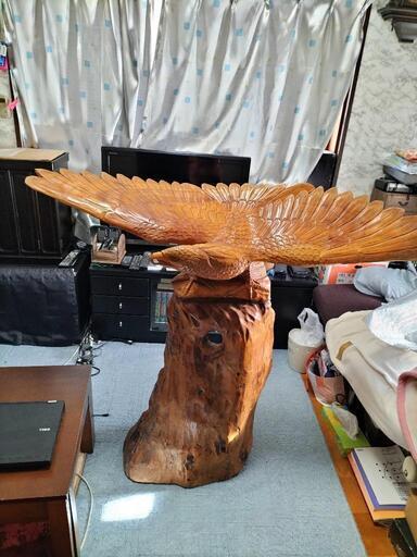 鷹の、彫り物です、
