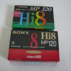 ★SONY/FUJIFILM:Hi8ビデオテープMP120２本セット！