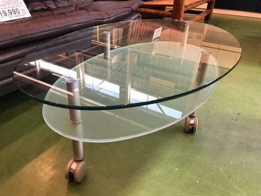 定価29万 ロナルドシュミット ガラステーブル - ダイニングテーブル
