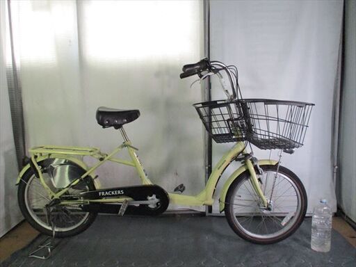 C518★\\19800★ 整備済み　中古自転車 丸石　Cute　イエロー　3人乗り対応自転車【20インチ 】