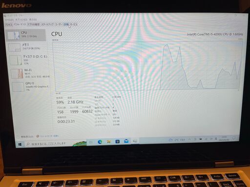 パソコン　PC　lenovo yoga2 13 　i5 タッチパネル　ノートPC