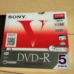 SONY DVD-R 5pack 未使用未開封品