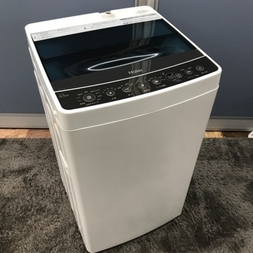 ★【中古品】Haier ハイアール 4.5㎏ JW-C45A 2019 ホワイト