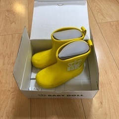 子供用長靴　ベビードール　黄色　15.0cm
