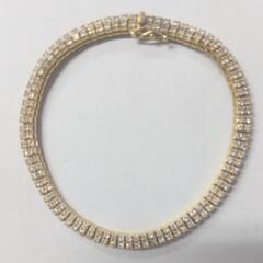 3.00cts 天然カラーレス ダイヤモンド ブレスレット