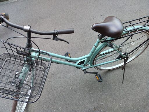 手渡しのみ、無料配達地域あり、税込12,000円、27インチ、グリーン、片足スタンドの中古自転車、自転車出張修理店グッドサイクルが出品 手渡しのみ、無料配達地域あり、税込12,000円、27インチ、グリーン