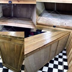 アンティークキャビネット　1750×510×830　大型　インテリア　店舗展示用　飾り棚　オブジェ　古道具