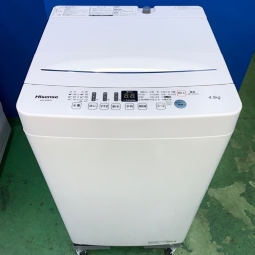 ⭐️Hisense⭐️全自動洗濯機　2021年4.5kg 大阪市近郊配送無料