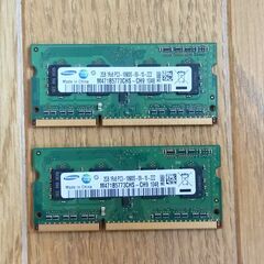 作動OK　2G 2枚　合計4G　DDR3-1333 SDRAM ...