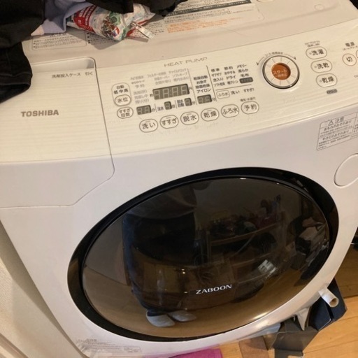【2/28、3/1受取or配送】TOSHIBAドラム式洗濯機　動作問題なし（時間未定）