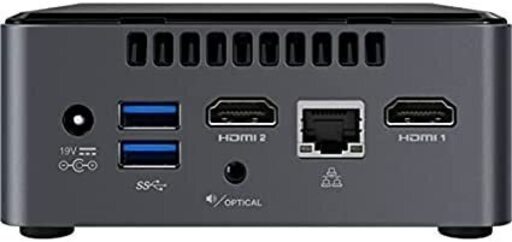 Mini PC Intel NUC 7CJYH + メモリ8Gb + ディスク2Tb + OS Ubuntu 22.04.1 LTS 日本語版＋電源ケーブル