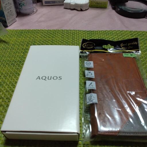 商談成立（超美品）SIMフリー AQUOS wish （人気色オリーブグリーン）A104SH 手帳型ケース付き！！ 商談成立（超美品）SIMフリー AQUOS wish （人気色オリーブグリーン