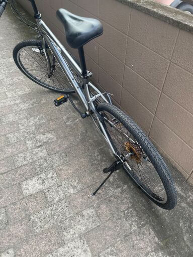 リサイクルショップどりーむ荒田店　No563 エコNo15628X 自転車　マウンテンバイク　　メタリックシルバー　26インチ　TORANCEPOINT　トランスポイント　ギア6段切り替え付き♪　太いタイヤで安定感バッチリ♪ ジャッジ・MTB サカイサイクル マウンテンバイク 26インチ