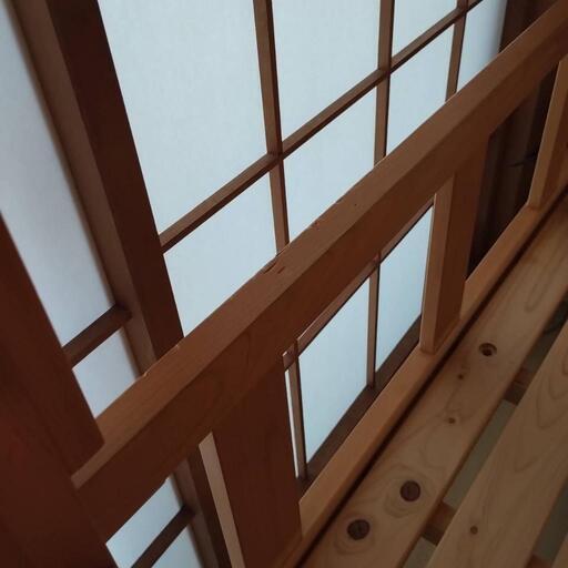 2段ベッド　国産檜　無垢材　日本製　\n傷汚れあり。