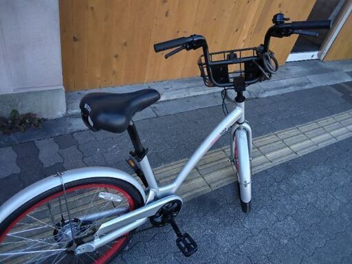 [ohayo bike]24吋のBMXタイプのバイク アルミ/シングル/シルバー