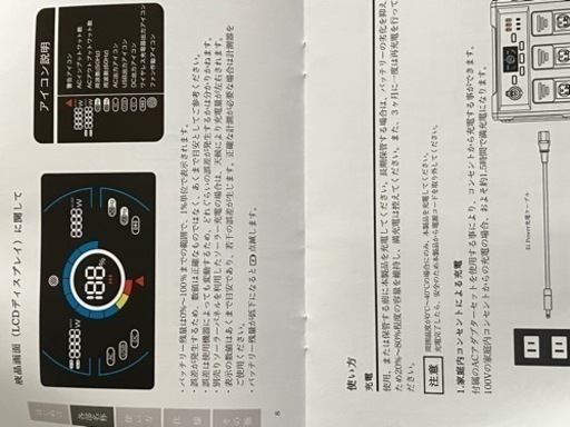 未使用 ポータブル電源 EI ONE 1200W ｽﾋﾟｰﾄﾞ充電1時間半 ｼﾞﾓﾃｨ安心決済半 リン酸鉄リチウム 箱有