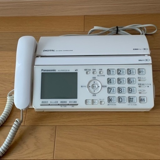 お譲り先決まりました！【 Panasonic 】固定電話   FAX付   取り扱い説明書付き