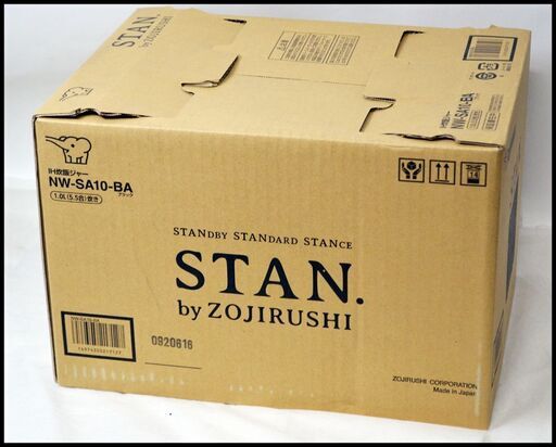 未使用 象印 STAN. IH炊飯器 5.5合 NW-SA10-BA 黒まる厚釜 ブラック 炊飯ジャー