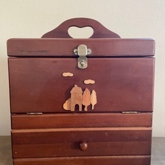 メイクボックス　木製　化粧箱
