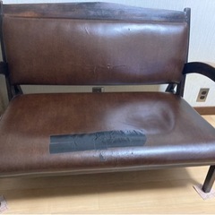 木製ソファ　椅子
