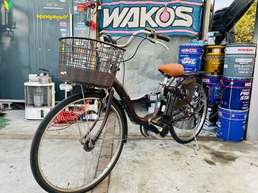 【電動アシスト自転車】ヤマハ PAS ナチュラL デラックス 26インチ 充電器・取扱説明書付き 配送可