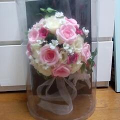 結婚式で使用した造花のブーケ＆ブートニア
