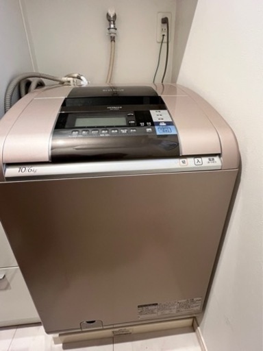 【取引決定】【2/18 午後引き取り可能な方】日立洗濯機　10kg 乾燥機能付き