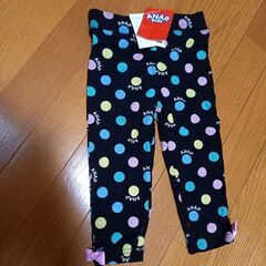 【もうすぐ処分】★ANAP★新品★リボン付ドット柄レギンス★