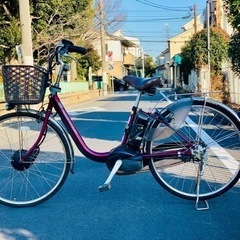 ❤️❤️❤️❤️パナソニック❤️❤️❤️❤️回生充電❤️❤️❤️❤️ パナソニック 電動自転車 回生充電前輪モーター付き 8.9 AH