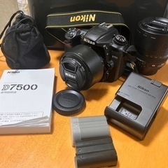 【ネット決済・配送可】Nikon D7500 単焦点・ズームレン...