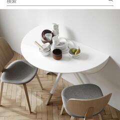 ボーコンセプト BILLUND ラウンド テーブル ダイニングテーブル　チェア　3点セット　丸いテーブル