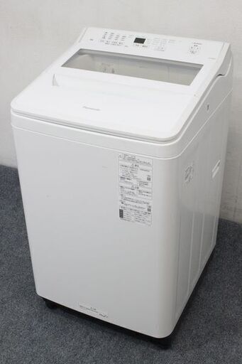 パナソニック/Panasonic NA-FA80H9-W 全自動洗濯機 8Kg ホワイト 風乾燥2kg おしゃれ着3kg 2021年製 中古家電 店頭引取歓迎 R6856)