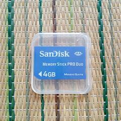 メモリースティックプロデュオ 4GB SanDisk