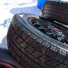 中古タイヤ＋ホイール | 4本で20,000円 | Bridgestone Blizzak タイヤ VRX 155/65r13 JMJ2617 +  Vicente 04 EV アルミホイール