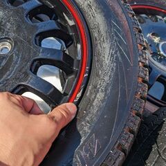 中古タイヤ＋ホイール | 4本で20,000円 | Bridgestone Blizzak タイヤ VRX 155/65r13 JMJ2617 +  Vicente 04 EV アルミホイール
