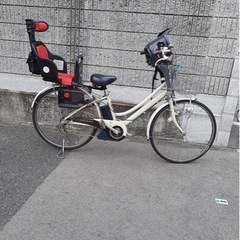 電動自転車  前後子ども乗せ付き