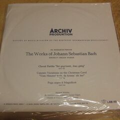 2148【LPレコード】Johann Sebastian Bach