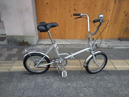 [ビンテージ]Shikishima Bicycle(シキシマ バイシクル)16吋 折り畳み自転車 シングル/シルバー