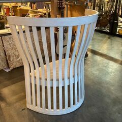 アンティーク調　アーティストチェア　アイボリー●BA01G030