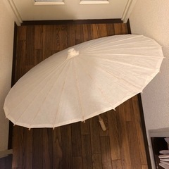 【決まりました】和傘(紙傘)　白