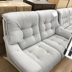 ☆値下げしました☆ジモティ割あり☆ カリモク 2Pソファ グレー H90