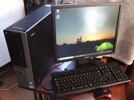 ★Dell Optiplex790 PCセット★CPU core i7 2600、Win10pro 64bit SSD120GB　HDD320GB メモリ16G モニタ19inch